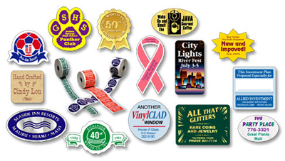 Etiquettes autocollantes